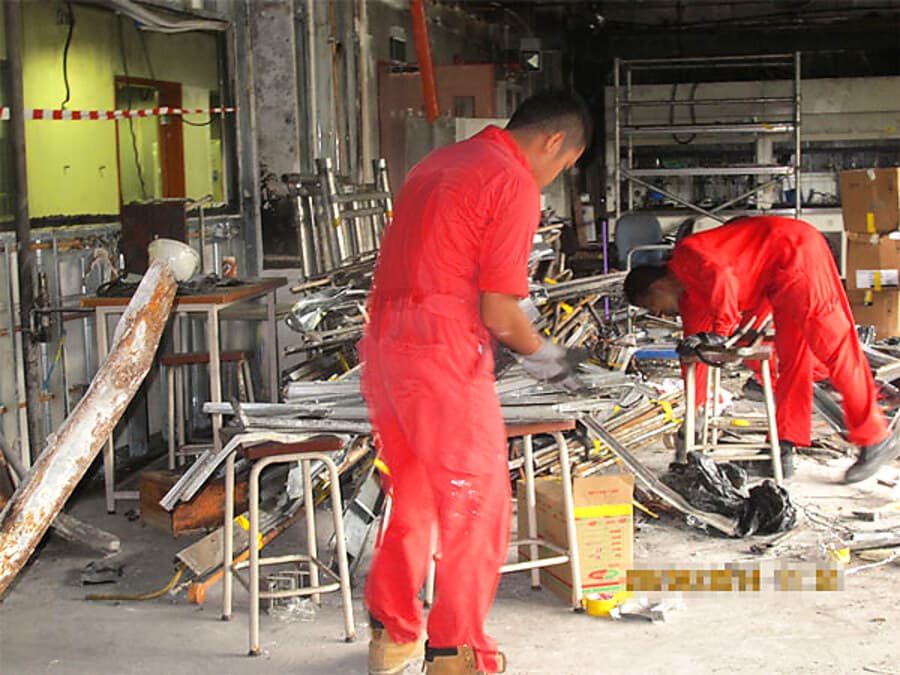 Laboratory cleanup and restoration