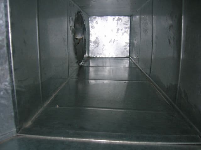 Commercial air duct cleaning project